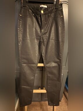 K Jordan Women's Metallic Black Pants